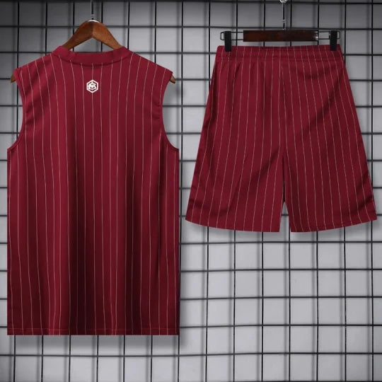25/26 Arsenal Brown Red Tank Top & Shorts Set