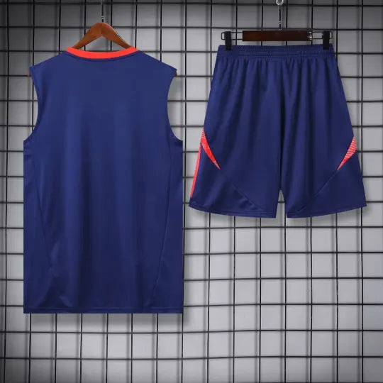 2024 AD Blue Tank Top & Shorts Set