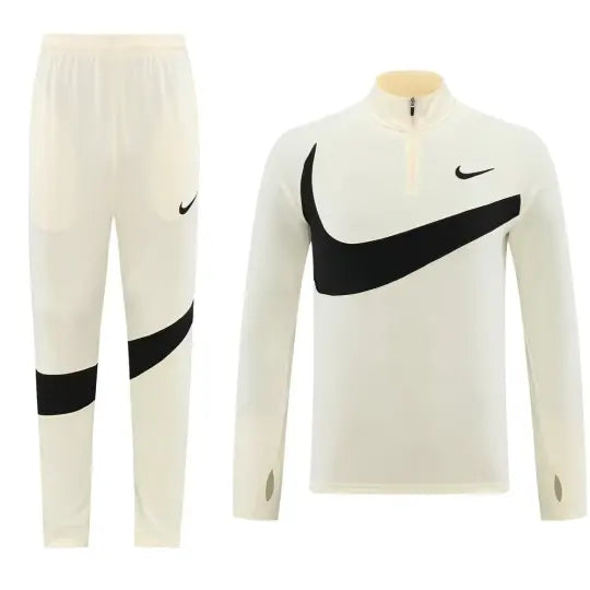 2024 NK White Half Pull Tracksuit