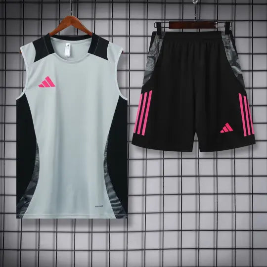 2024 AD Gray Tank Top & Shorts Set