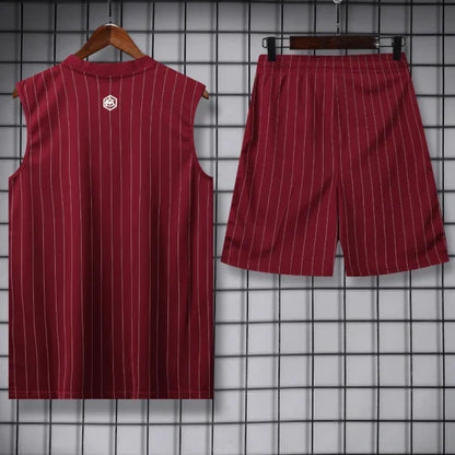25/26 Arsenal Brown Red Tank Top & Shorts Set