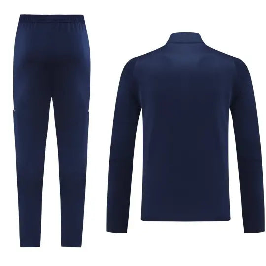 2024 AD Blue Half Pull Tracksuit