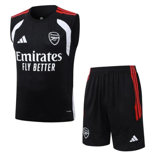 26/27 Arsenal Black Tank Top & Shorts Set