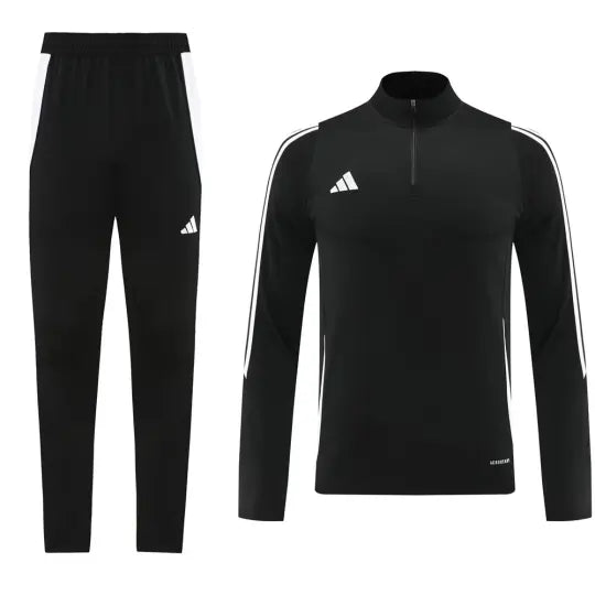 2024 AD Black Half Pull Tracksuit