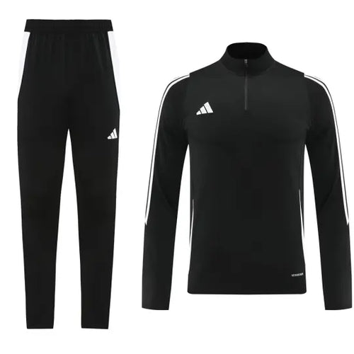 2024 AD Black Half Pull Tracksuit