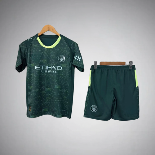 25/26 Man City Fourth Kids Kit