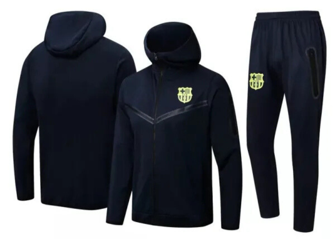 22-23 BAR Dark blue Hoodie Jacket Tracksuit