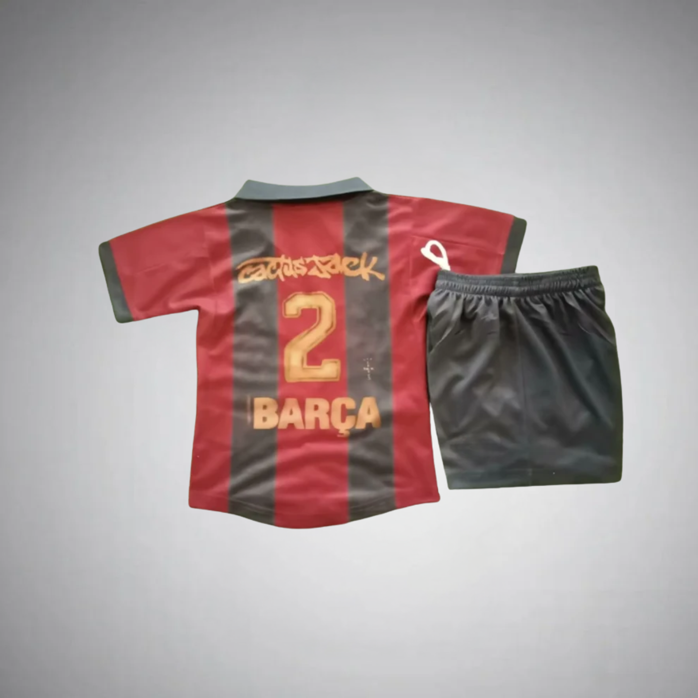 2000/01 FC Barcelona Retro x Cactus Jack Home Kids Kit