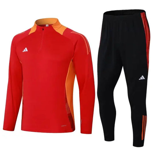 2024 AD Red Half Pull Tracksuit Style 2