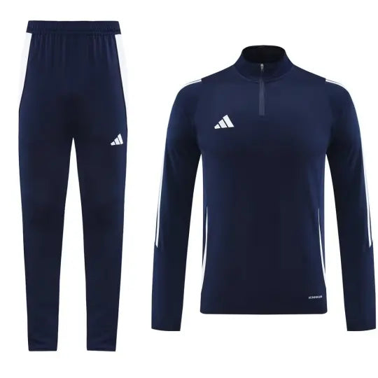 2024 AD Blue Half Pull Tracksuit