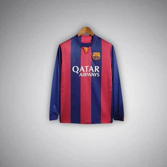 14/15 FC Barcelona Home Long Sleeve Kit
