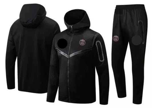 22-23 psg black hoodie jacket tracksuit